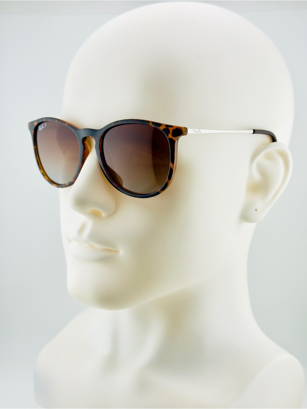 Ray-Ban Erika Classic Sunglasses RB4171 Polished Tortoise Frame Brown Lenses - Picture 3 of 13